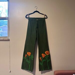 Big Bud Press California Poppies Paint Stamp Western Pants